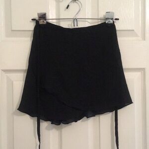 Mirella chiffon black wrap ballet skirt